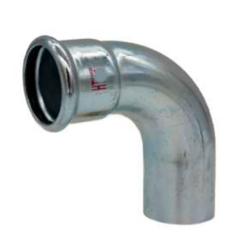 Curva 90° MF HTfire Ø 54 mm Pressfitting - Raccordo in Acciaio Galvanizzato HITHERM HTG004054000 HTG004054000 1