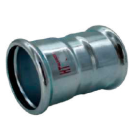 Manicotto Ø 54 mm HTfire Pressfitting - Raccordo in Acciaio Galvanizzato HITHERM HTG012054000 HTG012054000 1