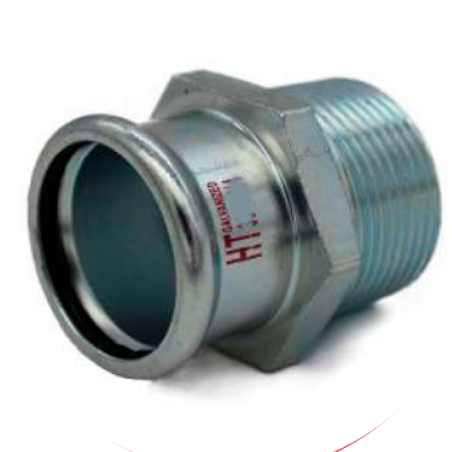 Manicotto Misto Filetto Maschio Ø 18x1/2" HTfire - Raccordo Pressfitting HITHERM HTG018018102 HTG018018102 1