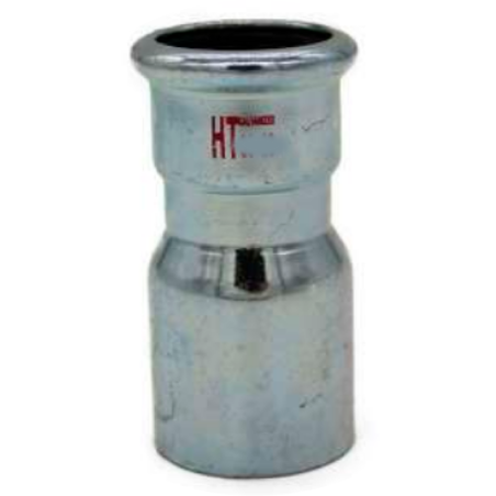 Riduzione MF Ø 22x18 mm HTfire Pressfitting - Raccordo in Acciaio Galvanizzato HITHERM HTG020022018 HTG020022018 1