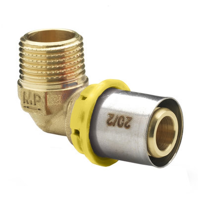 Raccordo ad angolo maschio 1/2“ M x 20/2 511002MPGAS Ivar