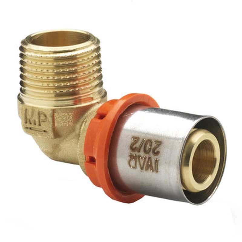 Raccordo ad angolo maschio 3/4“ M x 26/3 511004MP Ivar