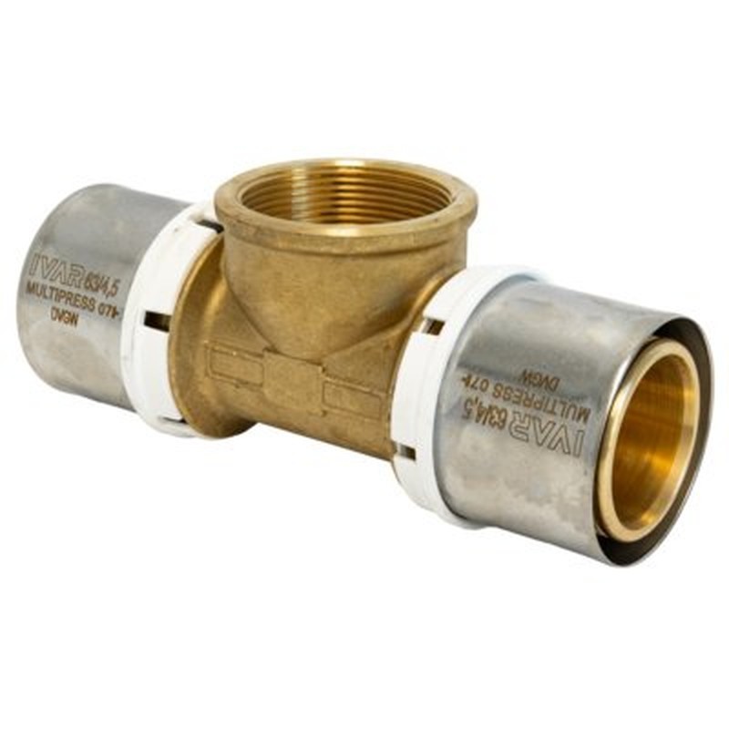 Raccordo a T femmina 63/4,5 x 2“ F x 63/4,5 511125 Ivar