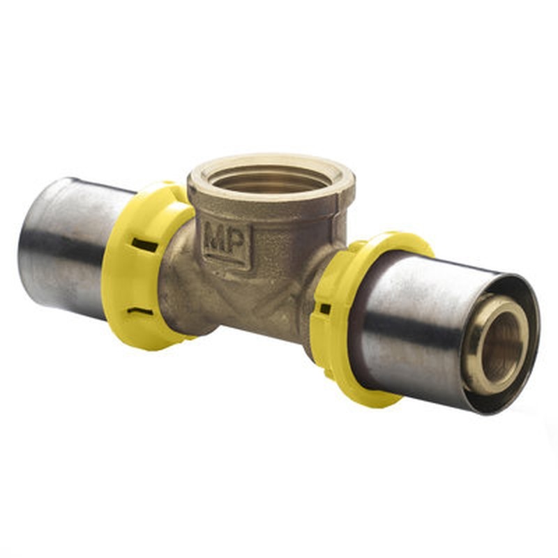 Raccordo a T femmina 16/2 x 1/2“ F x 16/2 512022MPGAS Ivar