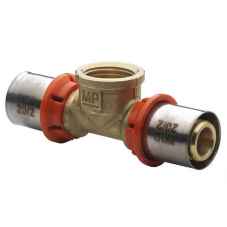 Raccordo a T femmina 20/2 x 3/4“ F x 20/2 512023MP Ivar