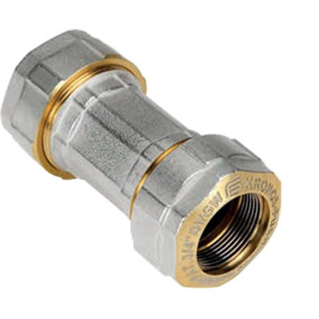 E103 RACCORDO DIRITTO INTERMEDIO OTTONE ø3/8" E103 EFFEBI