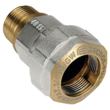 E102 RACCORDO DIRITTO MASCHIO OTTONE ø1/2" E102 EFFEBI