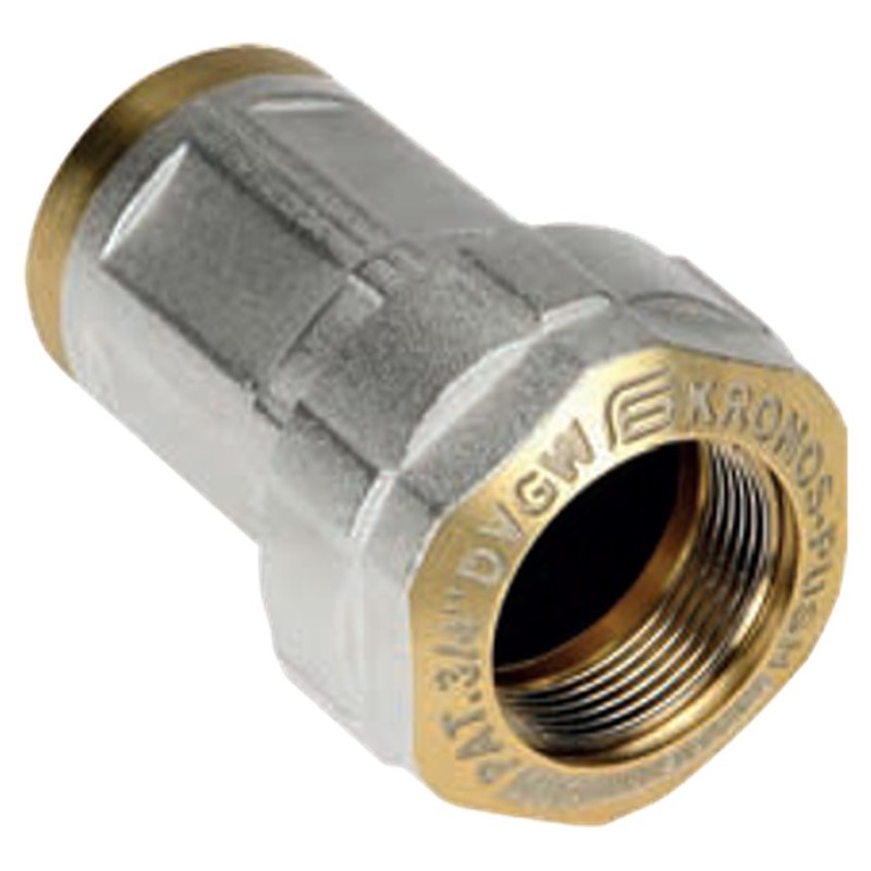 E101 RACCORDO DIRITTO FEMMINA OTTONE ø1" E101 EFFEBI