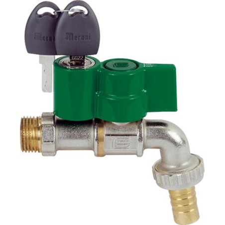 VIVA 1740 RUBINETTO SFERA CON PORTAGOMMA ø3/4" LEVA BLU 1740 EFFEBI