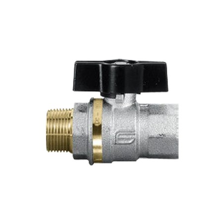 0922 VALVOLA SFERA ø3/8" MASCHIO/FEMMINA CON FARFALLA ALLUMINIO 0922 EFFEBI