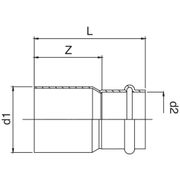 Manicotto di riduzione maschio-femmina 34x58x28 x 22 FRABO RS9243028022000
