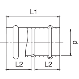 Manicotto femmina con battuta 22x53x24 FRABO RS9270022022000