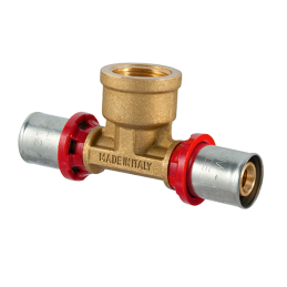 Raccordo Tee Femmina per Tubi in Plastica o Multistrato 63x4,5-2"-63x4,5 - Codice 16550263 TDM BRASS 16550263 1