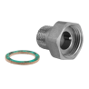 Codolo e Dado con Guarnizione Nichelato M 1" x F 1"1/4 - Codice 230AN01 TDM BRASS 230AN01 1