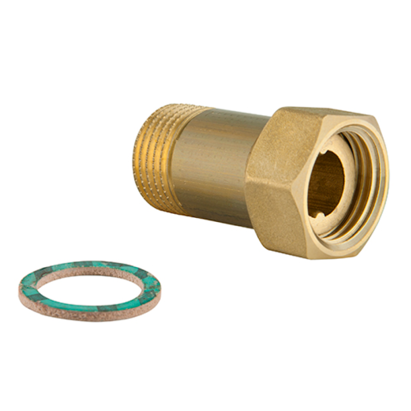 Codolo con Dado Girevole M/F Sede Piana 3/4" x 3/4" - Codice 23134 TDM BRASS 23134 1