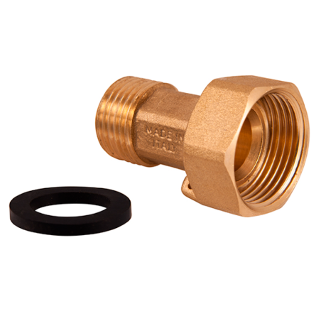 Kit per Contatori M 1"1/4 x F 1"1/2 con 2 Codoli + 2 Dadi + 2 Guarnizioni - Codice 260P4 TDM BRASS 260P4 1