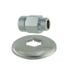 Nipplo Cromato M/M con Esagono Lungo e Rosetta 1/2" x 1/2" - Codice 372R1212 TDM BRASS 372R1212 1