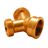 Raccordo Tre Vie M/M/F 3/4" x 3/4" x 3/4" in Ottone Giallo - Codice 490I34 TDM BRASS 490I34 1