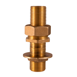 Raccordo Cassone Diritto 1" in Ottone Giallo - Codice 70B01 TDM BRASS 70B01 1