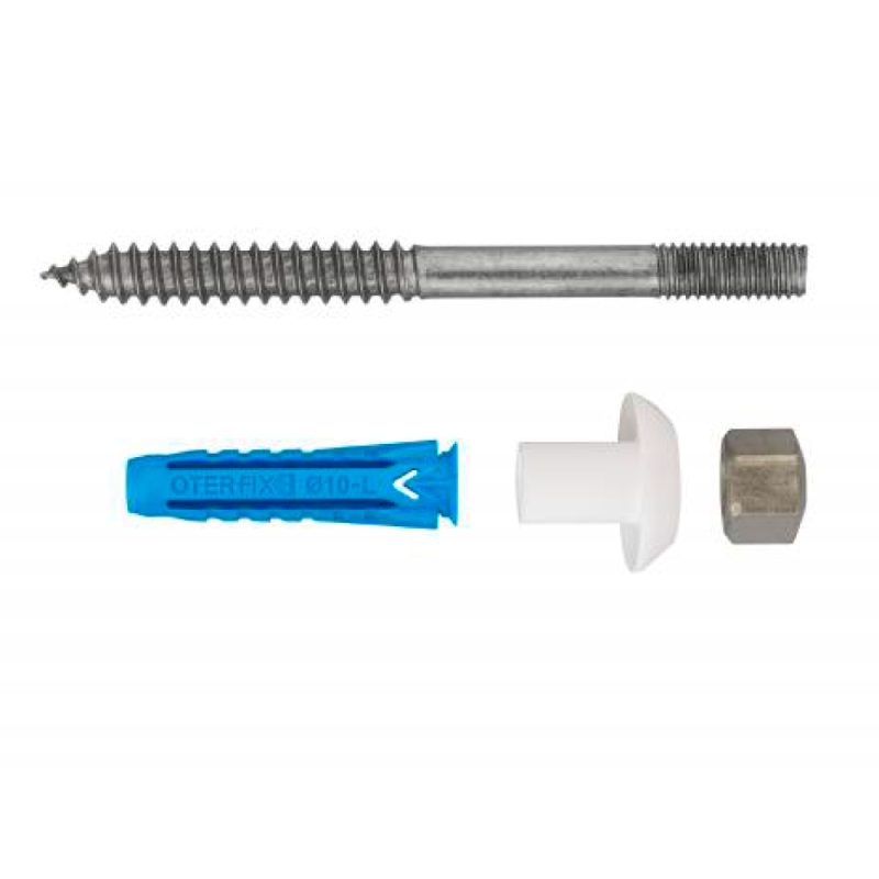 Fissa WC e Bidet M6x76 in Acciaio INOX AISI 304 con Tasselli 8x40 - Codice 46002 OTER 46002 1