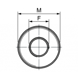 Adattatore Attacco Gas/Metrico 1/2"xM8 Zincato per Collari - Codice M15001 OTER M15001 2