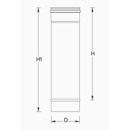 PDAPIED-02 ELEMENTO DRITTO MM.440 - Synergy Cod. PDAPIED-02100 - Diametro 100/120