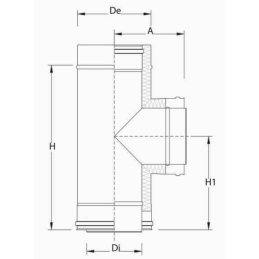 PRRT-08 RACCORDO T 90° - Synergy Cod. PRRT-08100 - Diametro 100/150 PRRT-08100 2