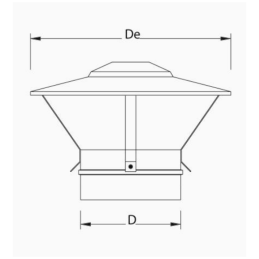 PSCC-06 CAPPELLO CINESE - Synergy Cod. PSCC-06100 - Diametro 100