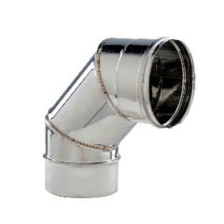 PSCN-90 CURVA 90° - Synergy Cod. PSCN-90080 - Diametro 80