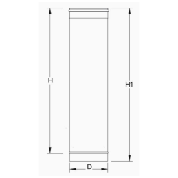 PSED-01 ELEMENTO DRITTO MM.945 - Synergy Cod. PSED-01200 - Diametro 200
