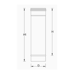 PSED-02 ELEMENTO DRITTO MM.200 - Synergy Cod. PSED-02180 - Diametro 180