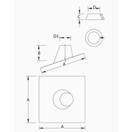 PSFI-20 FALDALE PER TETTI INCLINATI - Synergy Cod. PSFI-20180 - Diametro 180