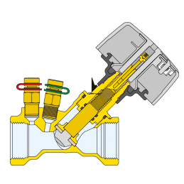Valvola di Bilanciamento Caleffi 130800 G 1 1/2" F ISO 228-1 Ottone DR PN 16 130800 2
