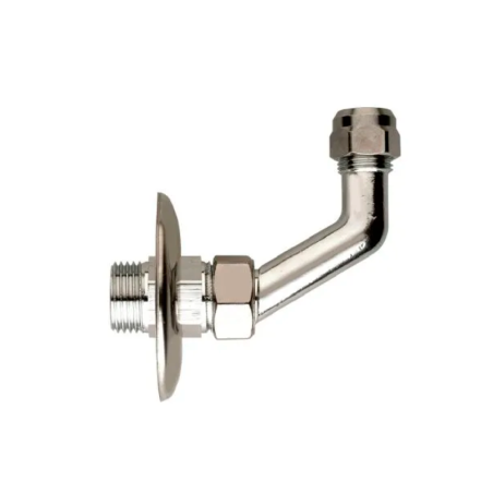 Squadretta fissa Luxor 05392150CC 90 gradi MPR 1/2 RCC 3/8 tubo 10mm ottone cromato 05392150CC 1