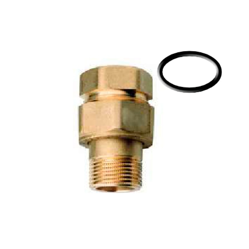 Raccordo diritto 3 pezzi sede conica M/F 3/8" Pattaroni F18R001 F18R001 1