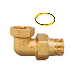 Raccordo curvo 3 pezzi sede conica M/F 1/2" Pattaroni F19R002 F19R002 1