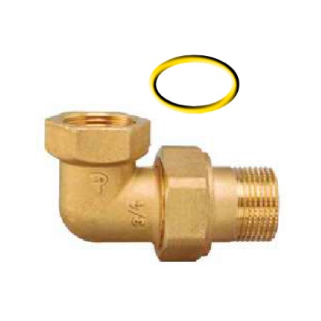 Raccordo curvo 3 pezzi sede conica M/F 1/2" Pattaroni F19R002 F19R002 1