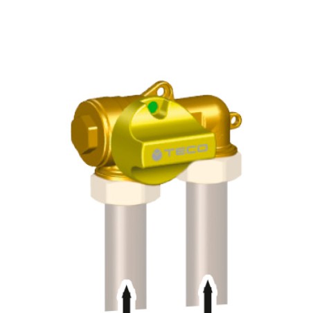 TECO K201BC10100 Valvola Gas da Incasso K2.1 DN15 TC 3/4 con Connessioni a U K201BC10100 1