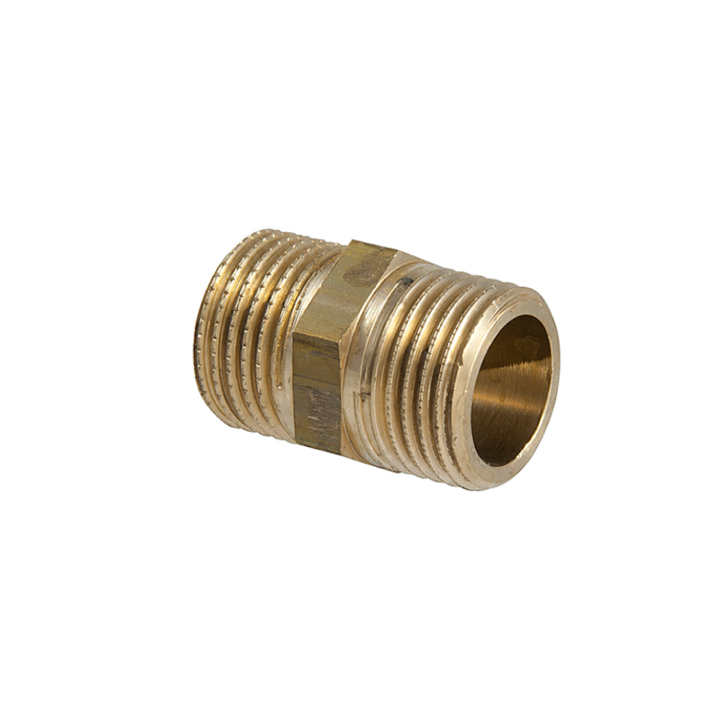 Nipplo doppio 1/2" x 1/2" M/M con battuta piana in ottone 108SP12 TDM BRASS 108SP12 1