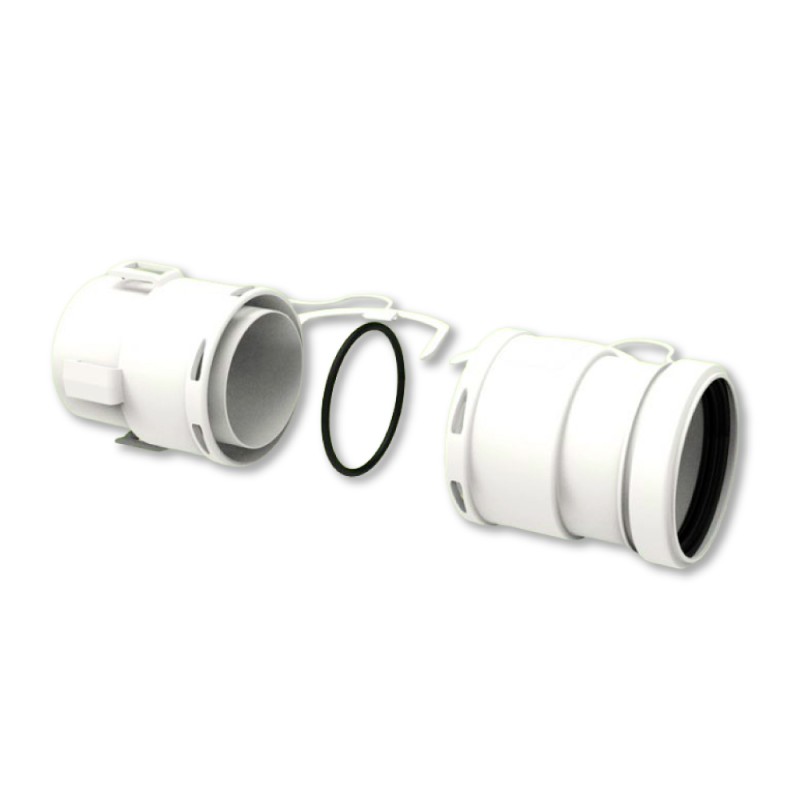 Kit Mangotto di Unione Ø160 per Tubo Flessibile in PP Chimeplast Fig 160UNIONFLEX5 per Sistemi Scarico Fumi 160UNIONFLEX5 1