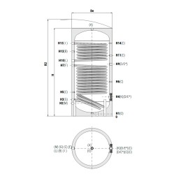 Cordivari Bolly 2 AP WB 200 - bollitore ACS con 2 scambiatori fissi Cod. 3134162320006 3134162320006 2