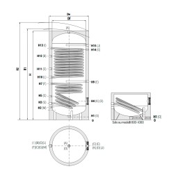 Cordivari Bolly 2 XL WB 500 - bollitore ACS con 2 scambiatori fissi Cod. 3134162320003 3134162320003 2