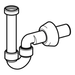 Sifone curvo Geberit 151.101.11.1 per bidet, scarico orizzontale, Ø 40 mm, G 1 1/4", L 37 cm 151.101.11.1 2