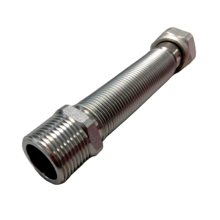 Tubo flessibile acqua PSP F0001-00083 DN 15 G 1/2" M/F estensibile 200-400 mm acciaio inox F0001-00083 1