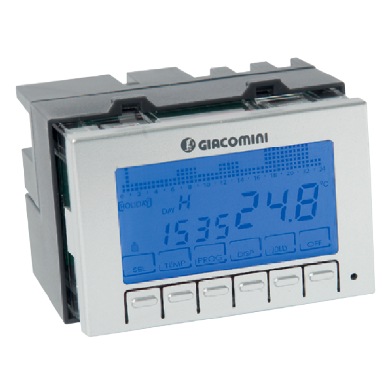 Giacomini K490IY002 Cronotermostato ambiente settimanale da incasso 2-40 °C - controllo temperatura K490IY002 1