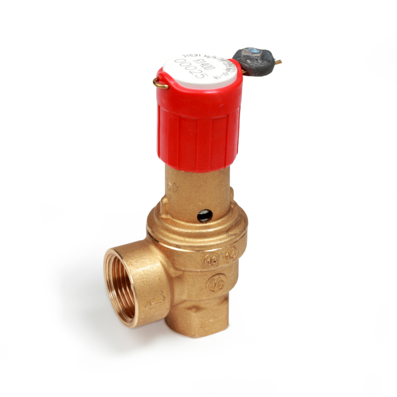 Giacomini R140DY117 Valvola di sicurezza INAIL 1/2" x 3/4" 7 bar - valvola per impianti termici R140DY117 1