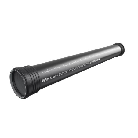 Wavin SiTech+ tubo 2 bicchieri DN 75 diametro 75 mm lunghezza 2 m codice 260409 260409 1