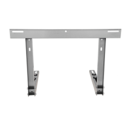 GROPPALLI MENCT-150L60 Staffa con traversa L600 x H500 acciaio zincato grigio per unità esterne MENCT-150L60 2