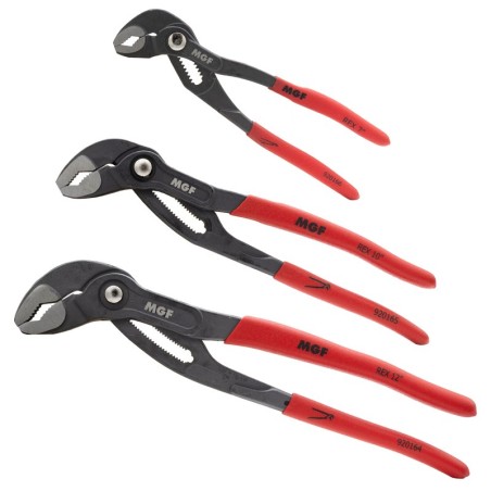 Kit pinze regolabili professionali 180 mm, 250 mm e 300 mm antiscintilla - MGF 920154 920154 1
