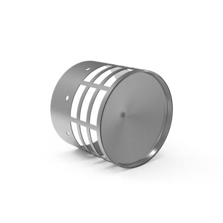 GROPPALLI 6DFH4 Deflettore scarico orizzontale Ø60 in acciaio inox 6DFH4 1